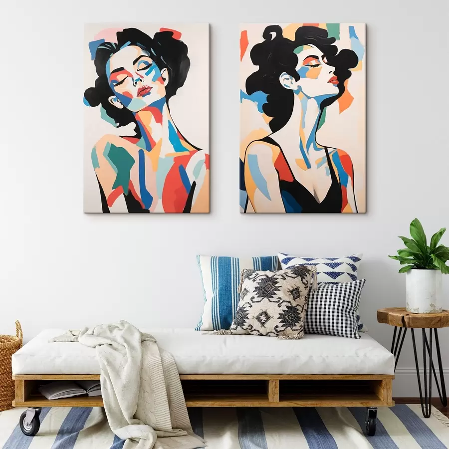 Tablouri Portrete abstracte de femei m00543
