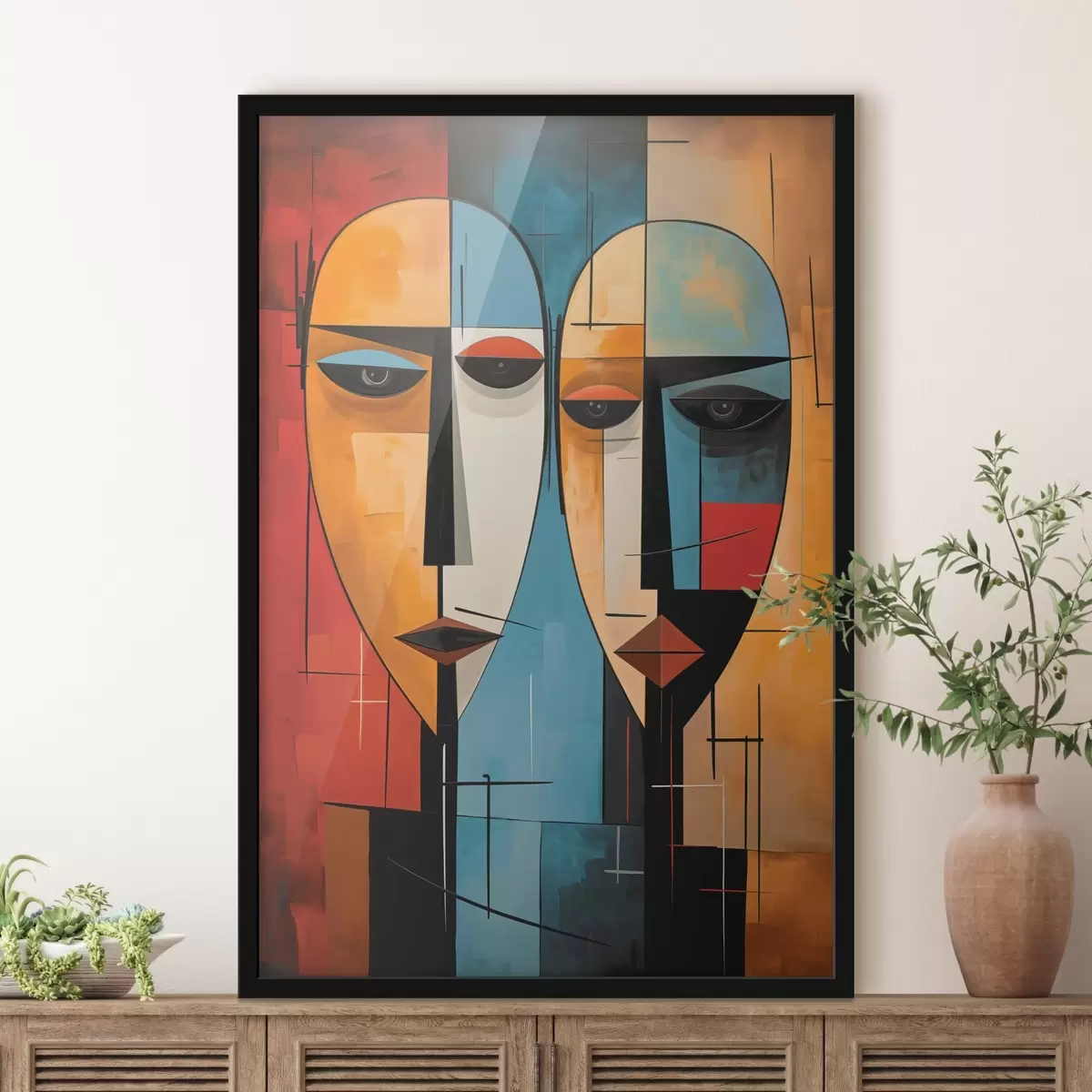 Poster Fețe abstracte f45236