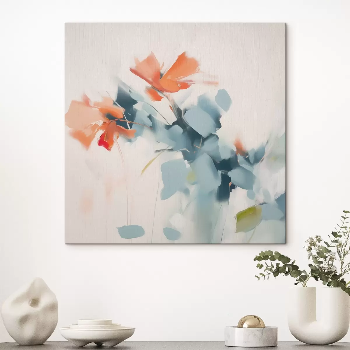 Tablouri Flori abstracte imitație pictura s45303