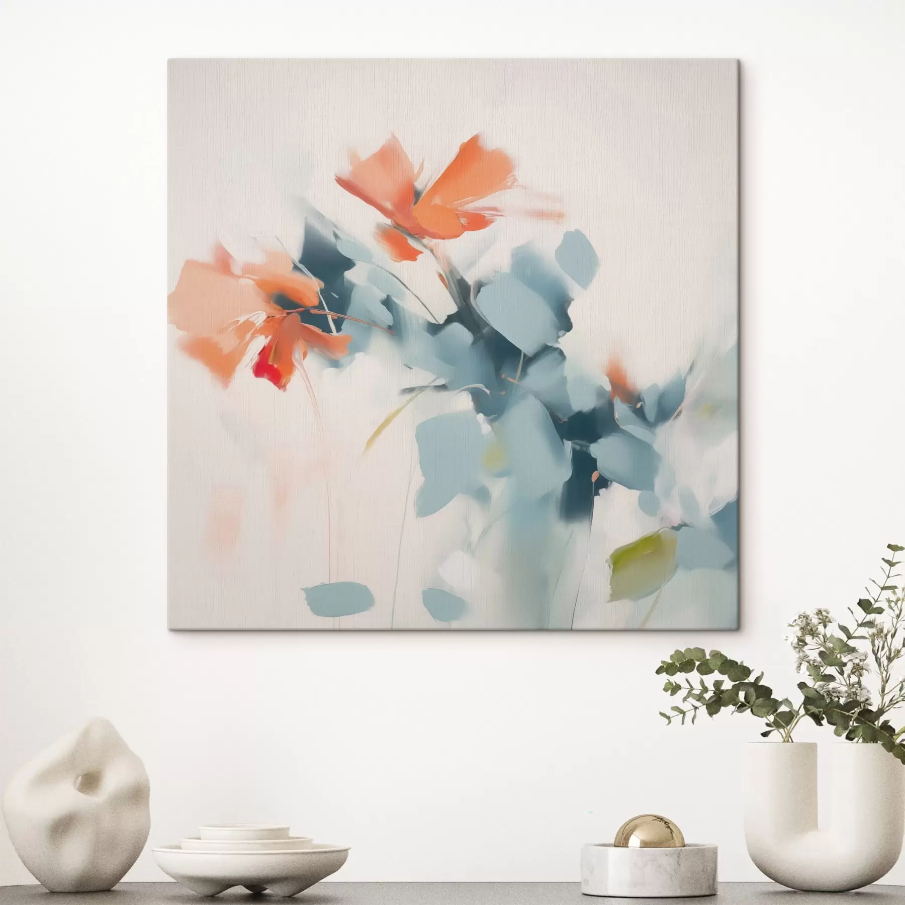 Tablouri Flori abstracte imitație pictura s45303