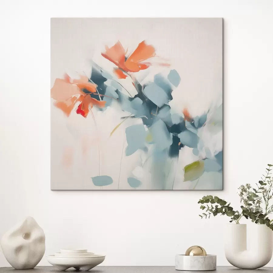 Tablouri Flori abstracte imitație pictura s45303