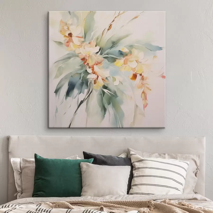 Tablouri Flori abstracte în frunziș s45305