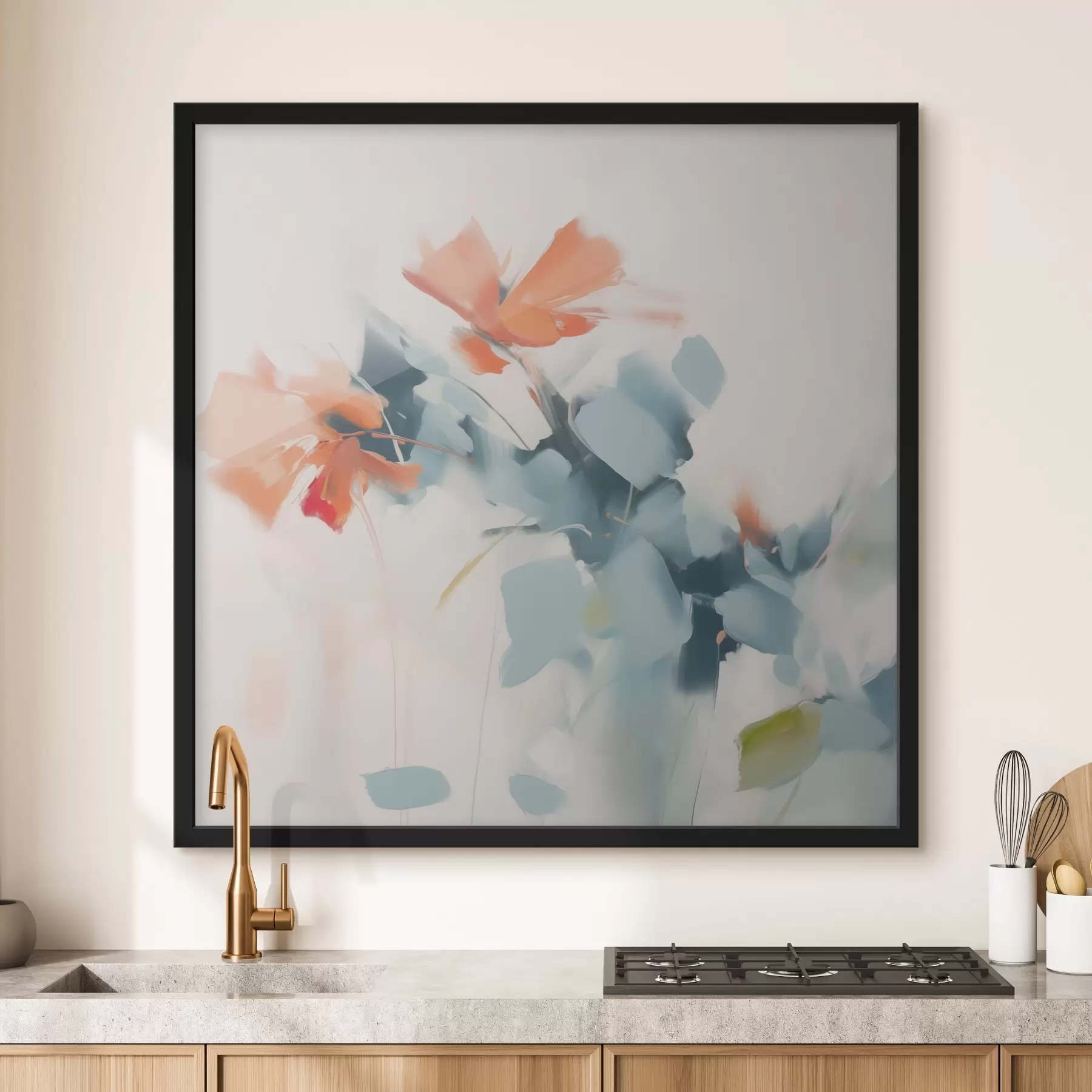 fototapet Flori abstracte imitație pictura f45303