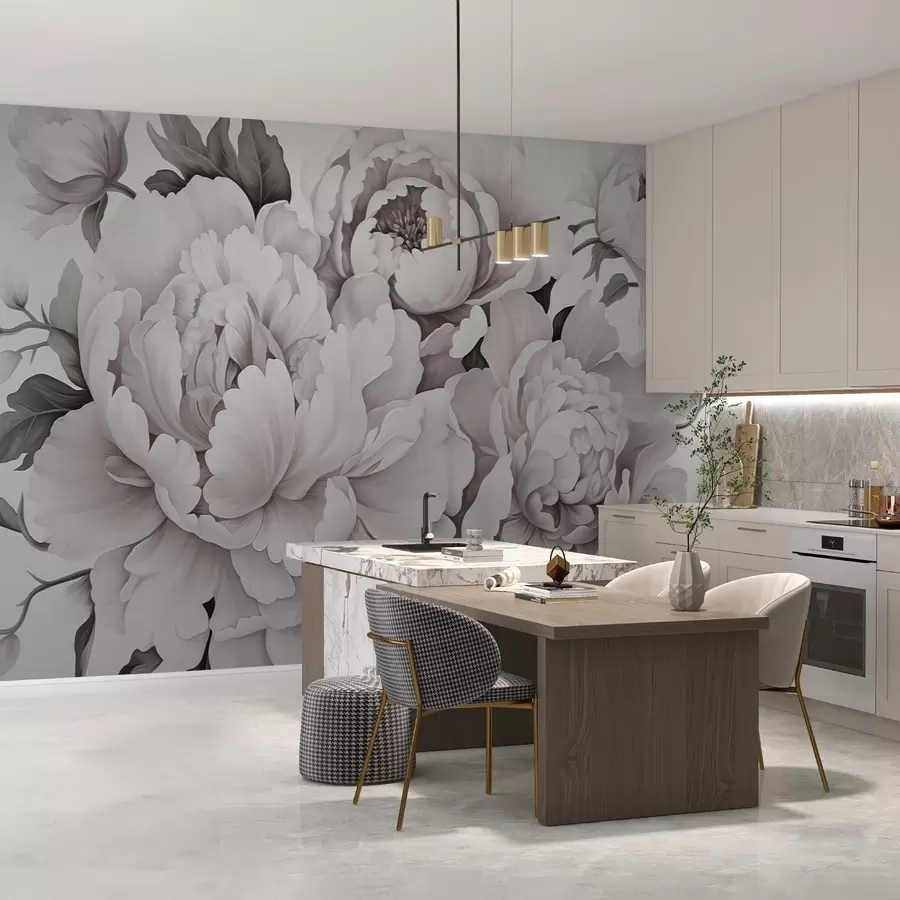 fototapet Bujori delicați w04365v2