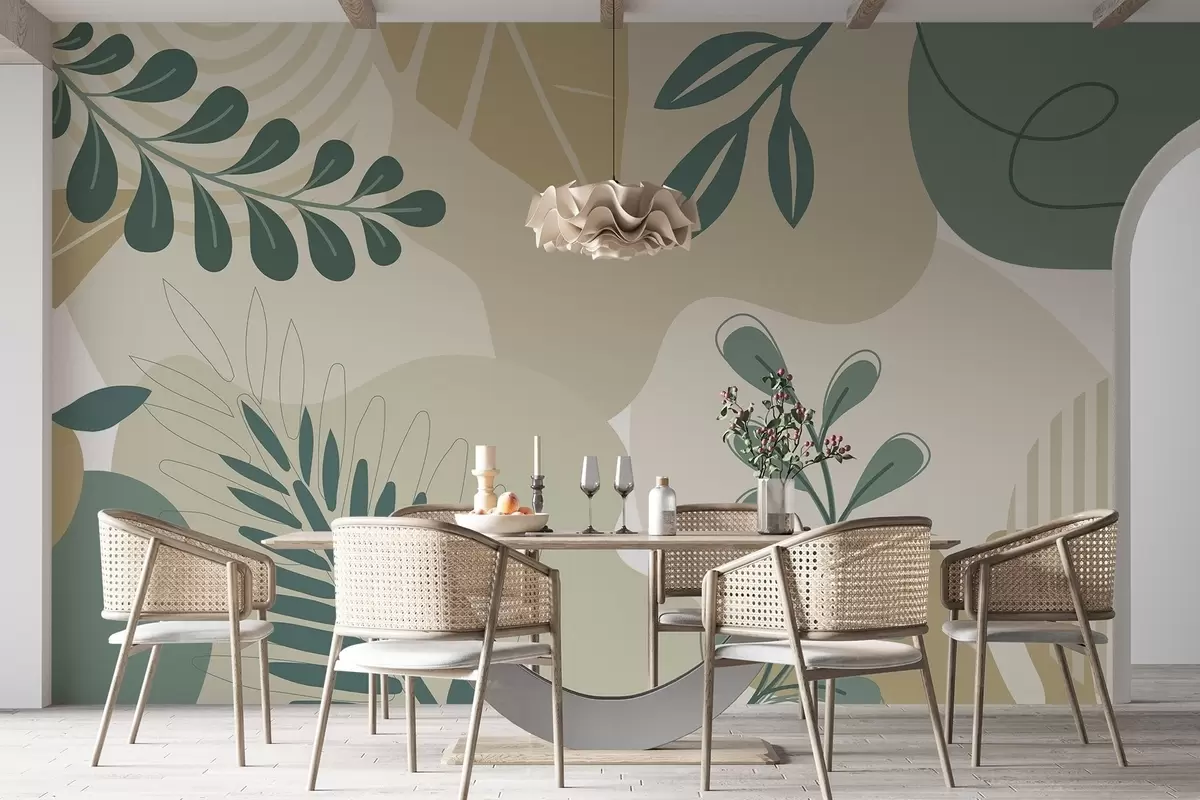 fototapet Abstracție, frunze w04366v2