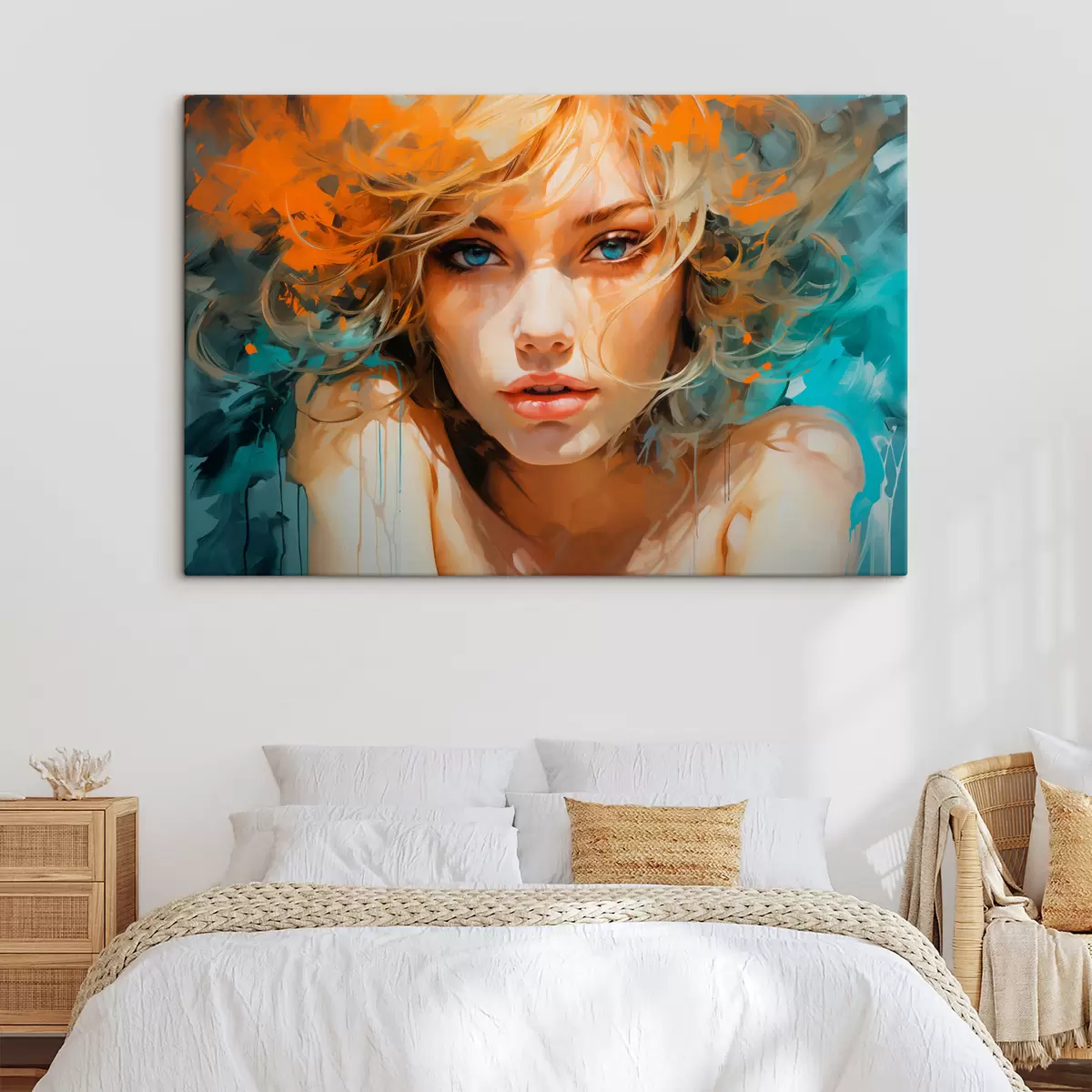 Tablouri Imagine feminină expresivă în stil abstract-realist s45061