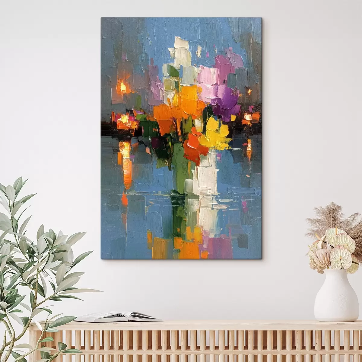 Tablouri Abstracție urbană: reflexia luminii în apă s45243