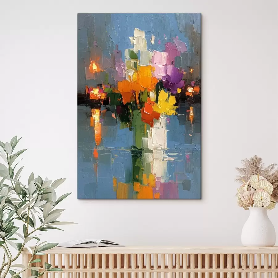 Tablouri Abstracție urbană: reflexia luminii în apă s45243