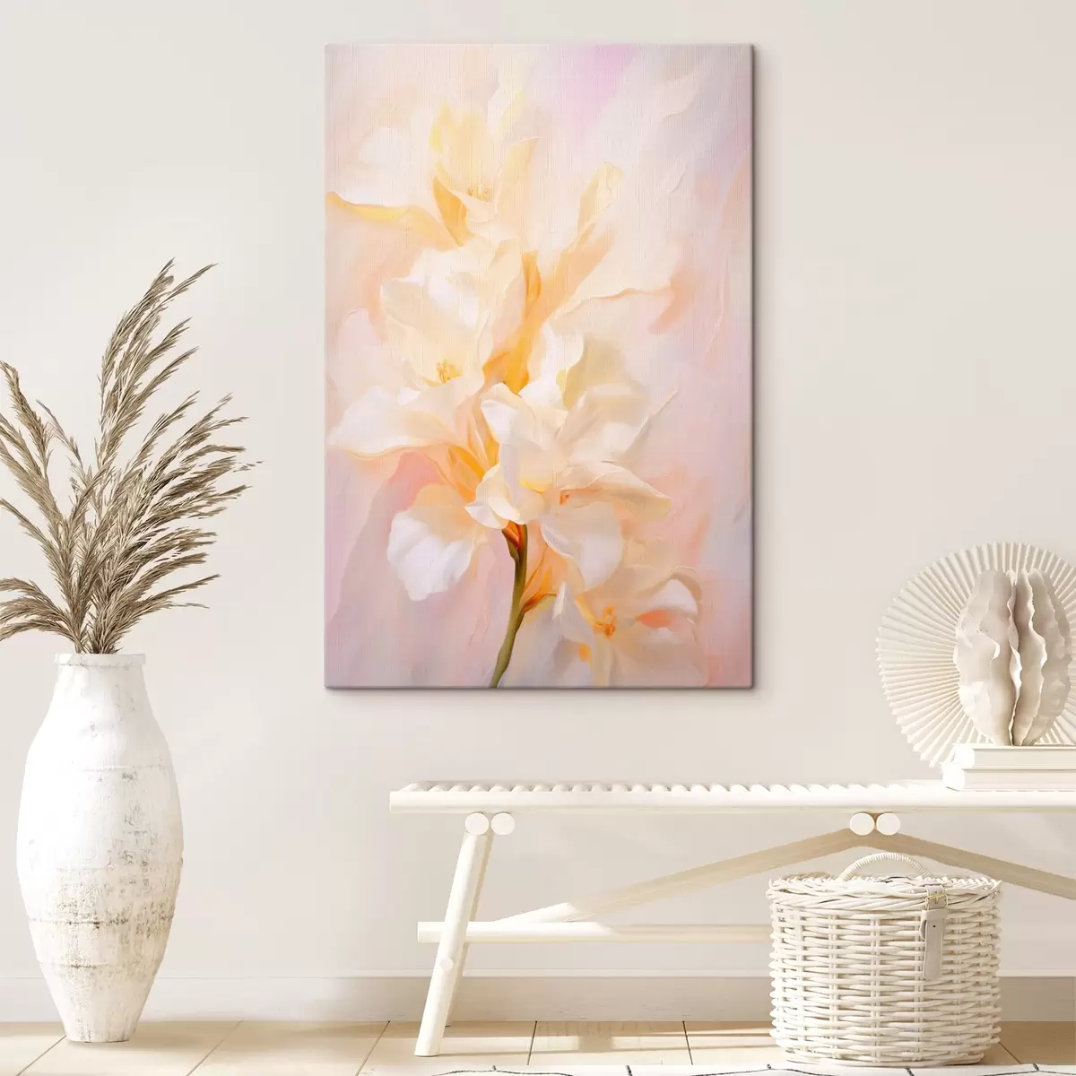 Tablouri Floare în floare: schiță abstractă în tonuri deschise s45257