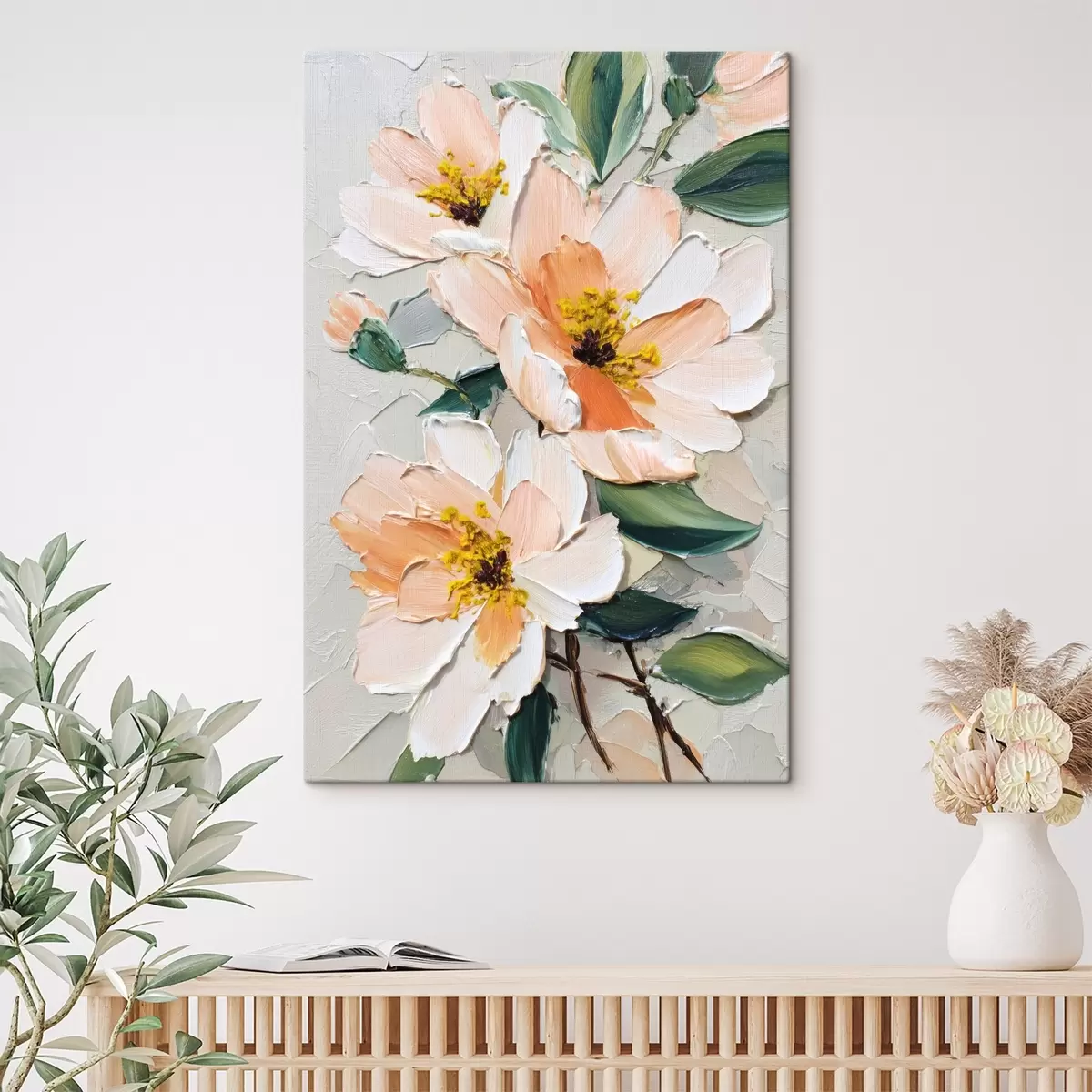 Tablouri Flori cu petale cu vârf alb și centru galben s45262