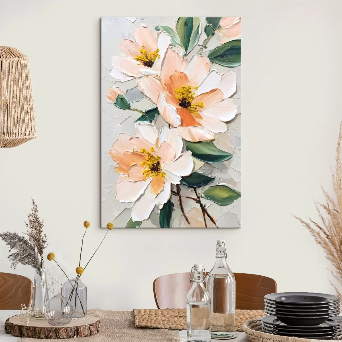 Tablouri Flori cu petale cu vârf alb și centru galben s45262