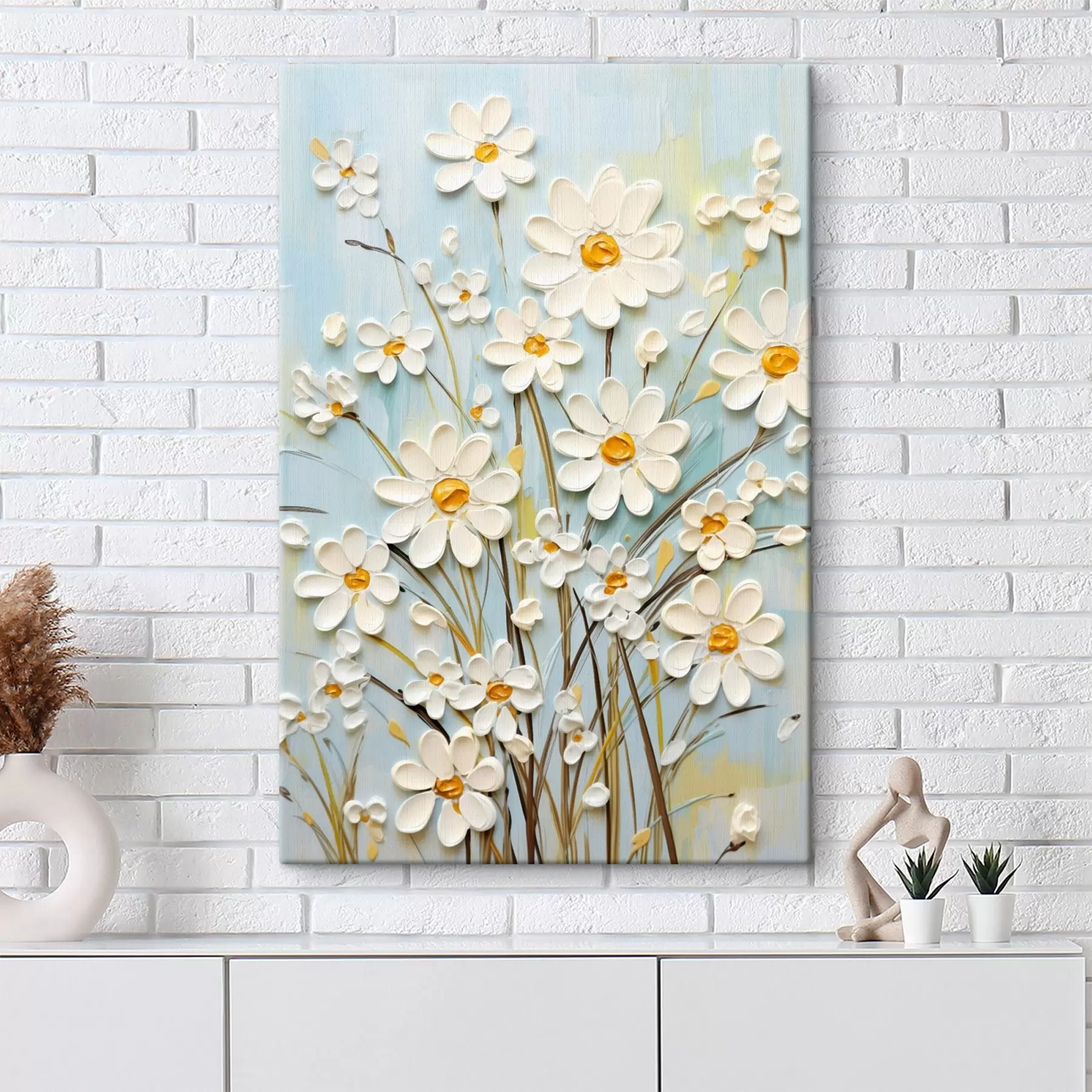 Tablouri Margarete texturate: artă impasto cu tușe expresive s45266