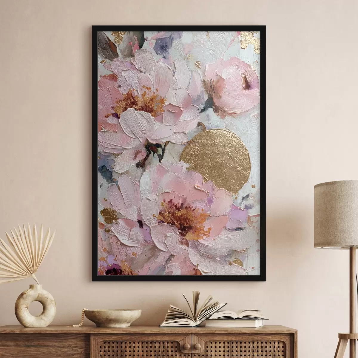 Poster Compoziție florală: flori abstracte f45250