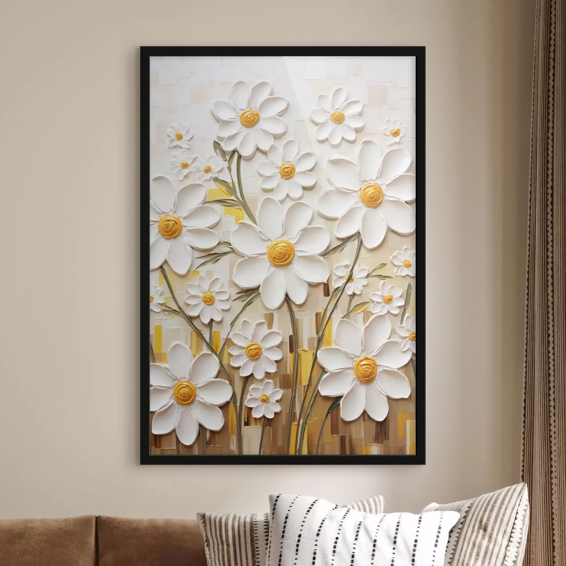 fototapet Compoziție florală în stil volumetric cu accente f45267