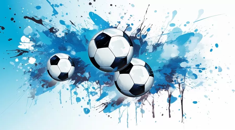 fototapet Mingi de fotbal w04373