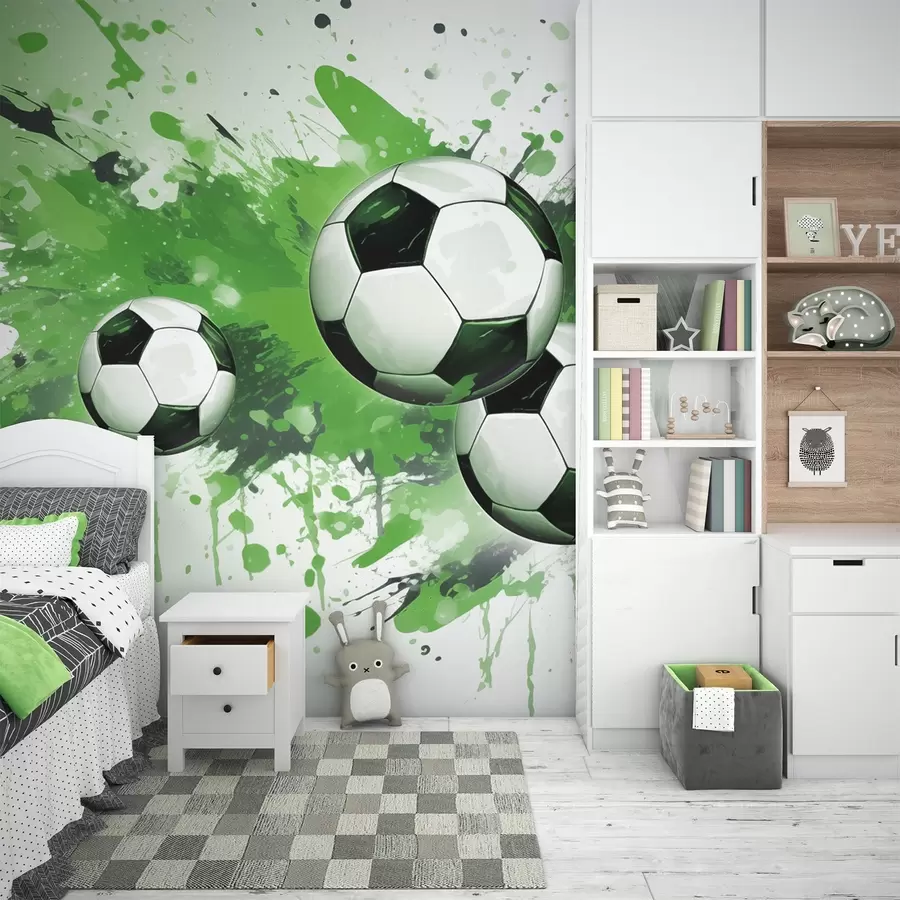 fototapet Mingi de fotbal w04373v1