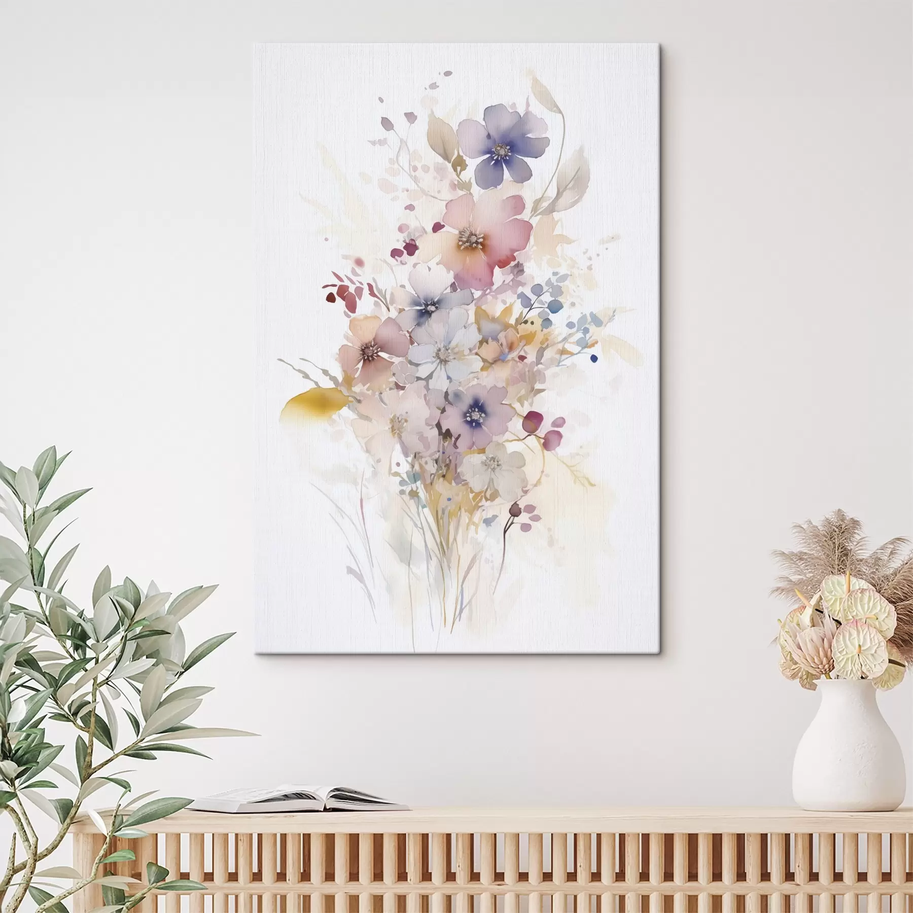 Tablouri Flori imitație de acuarelă s45353