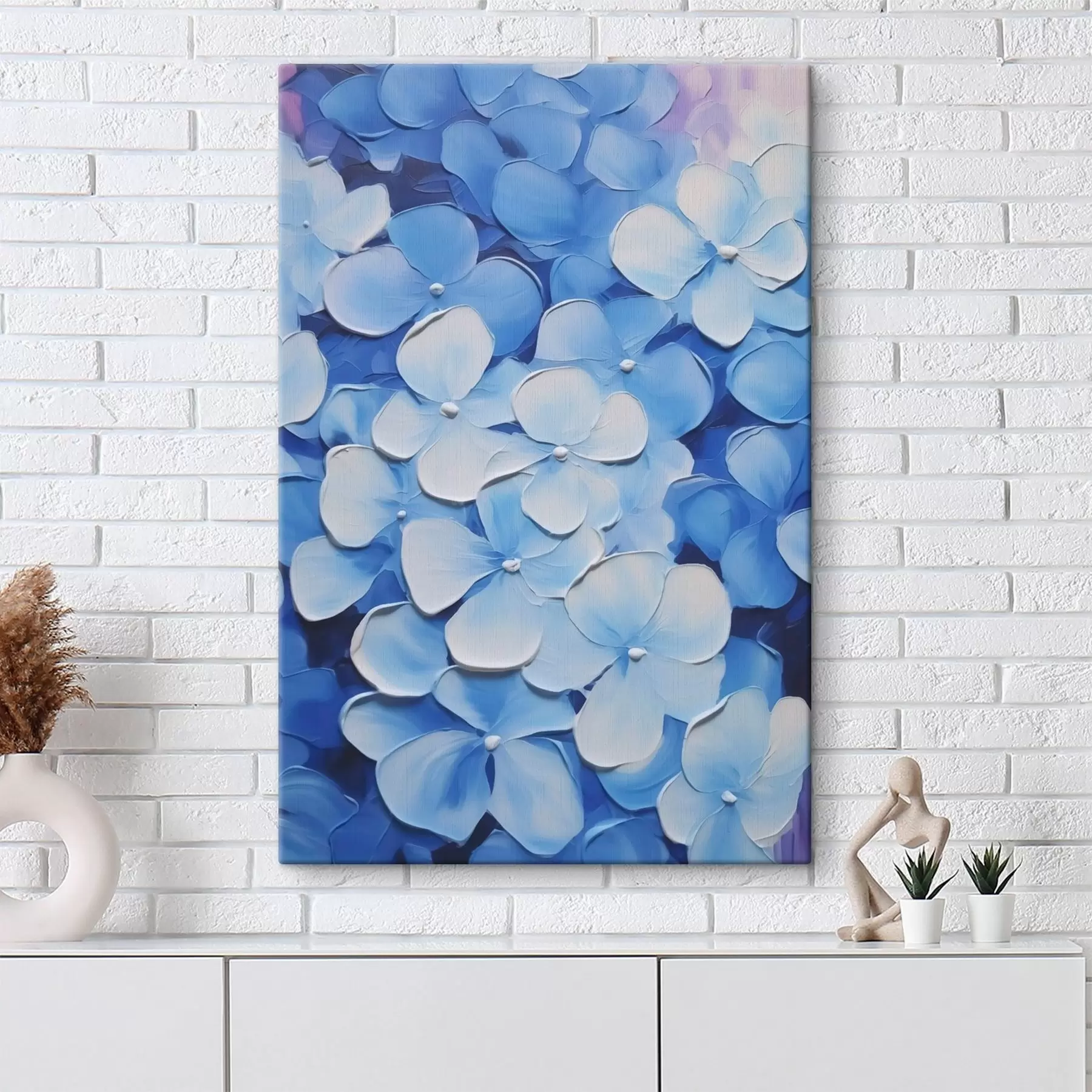 Tablouri Pictură imitare hortensie s45357