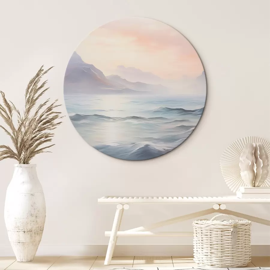 Tablouri Lac lângă munți imitație de pictură r45344