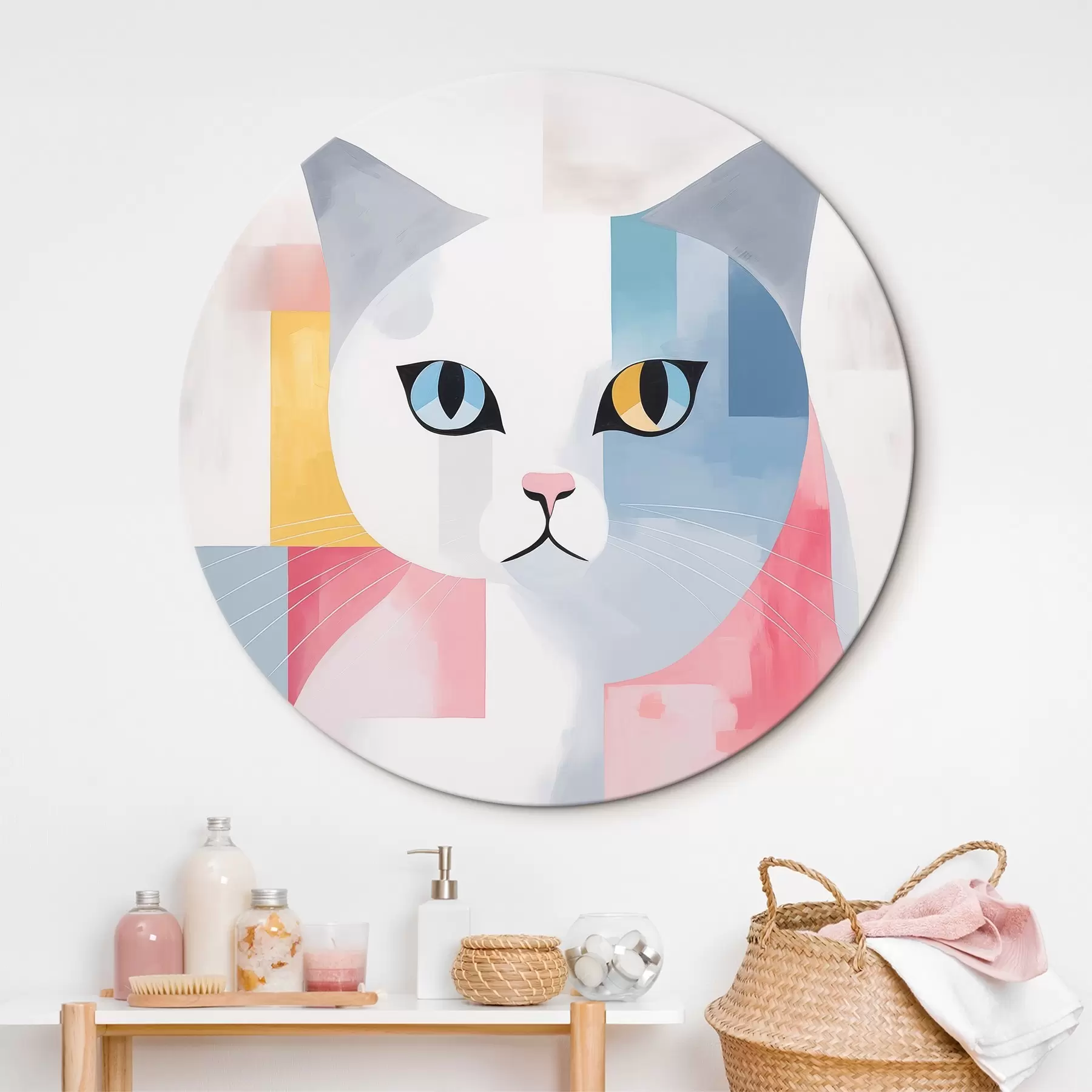 Tablouri Portret abstract al unei pisici r45358