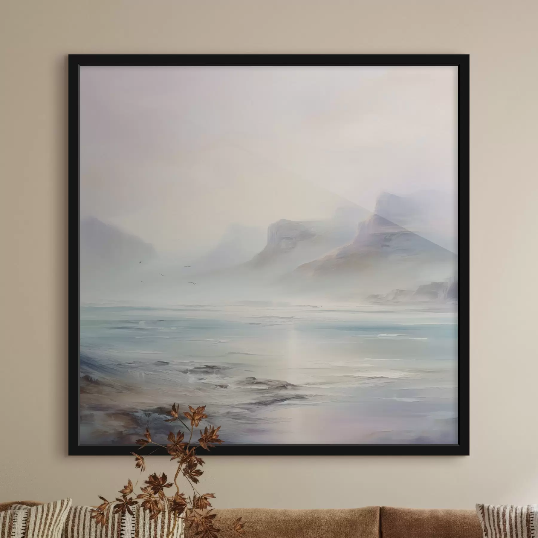 fototapet Pictura de imitație a lacului f45352