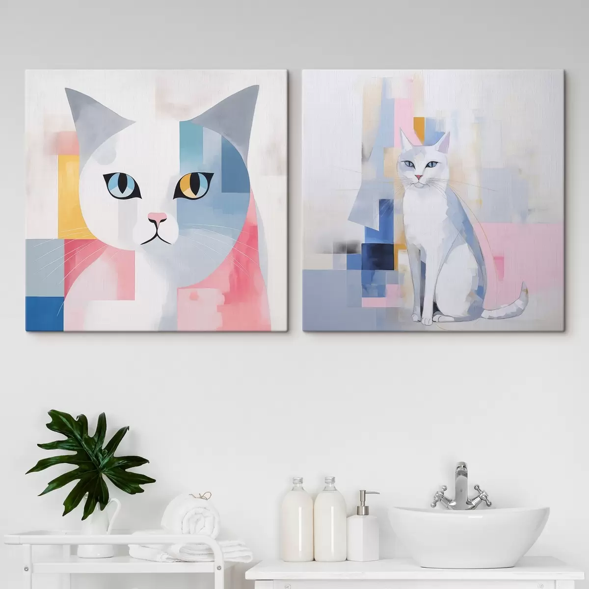 Tablouri Pisica abstractă m00592