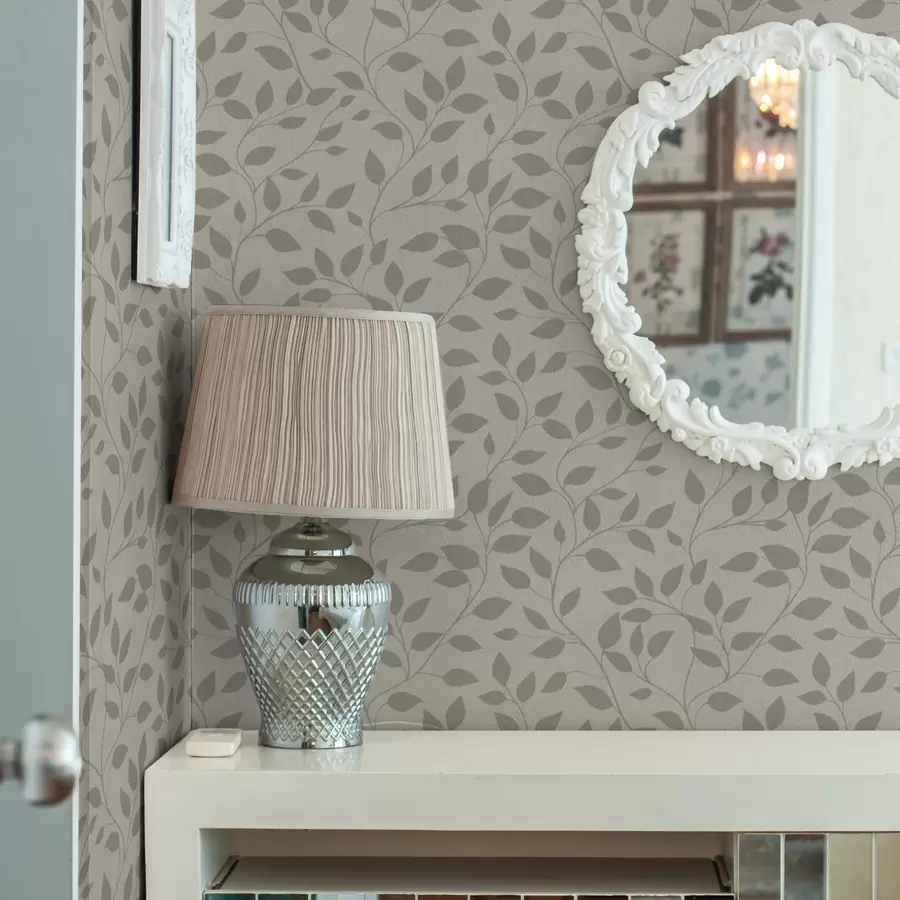 fototapet Viță de vie monocromă pe o pânză cu textură fină a00386