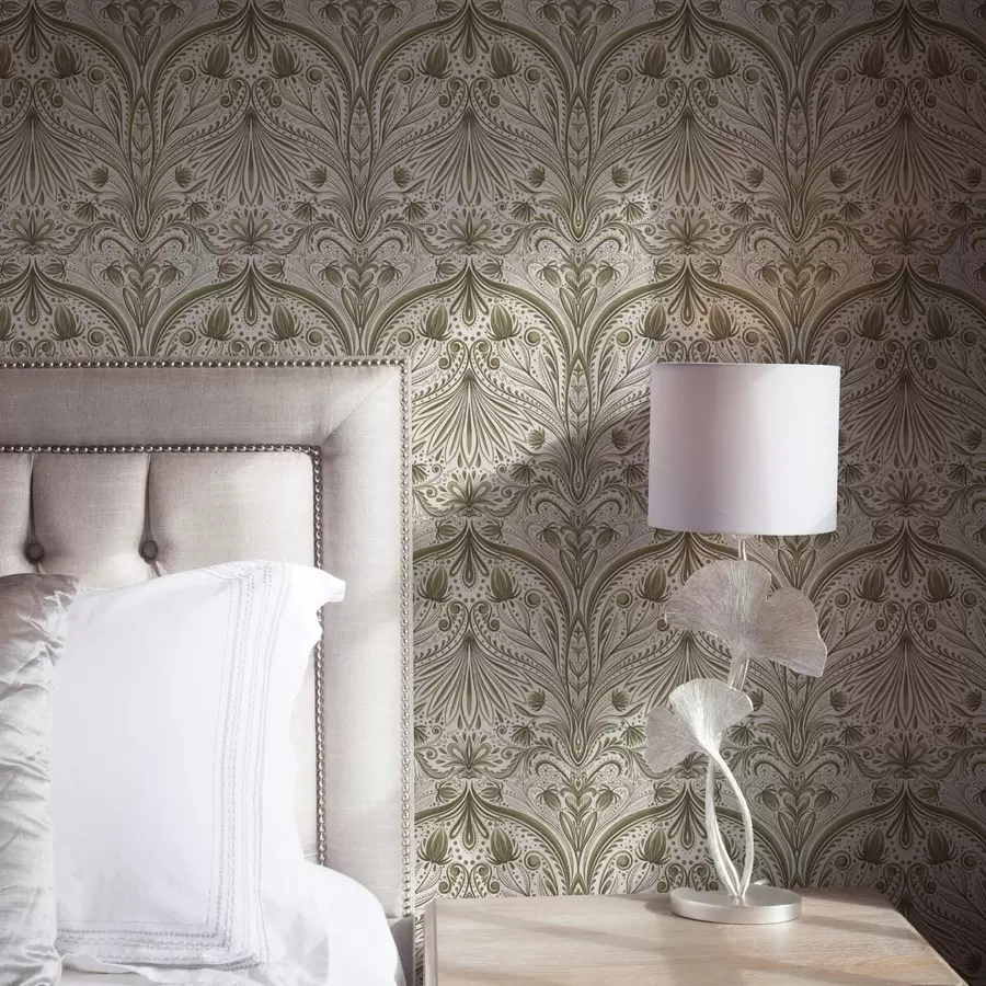 fototapet Model baroc simetric cu motive florale a00436