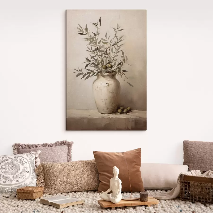 Tablouri Motive cu frunze într-o vază s45382
