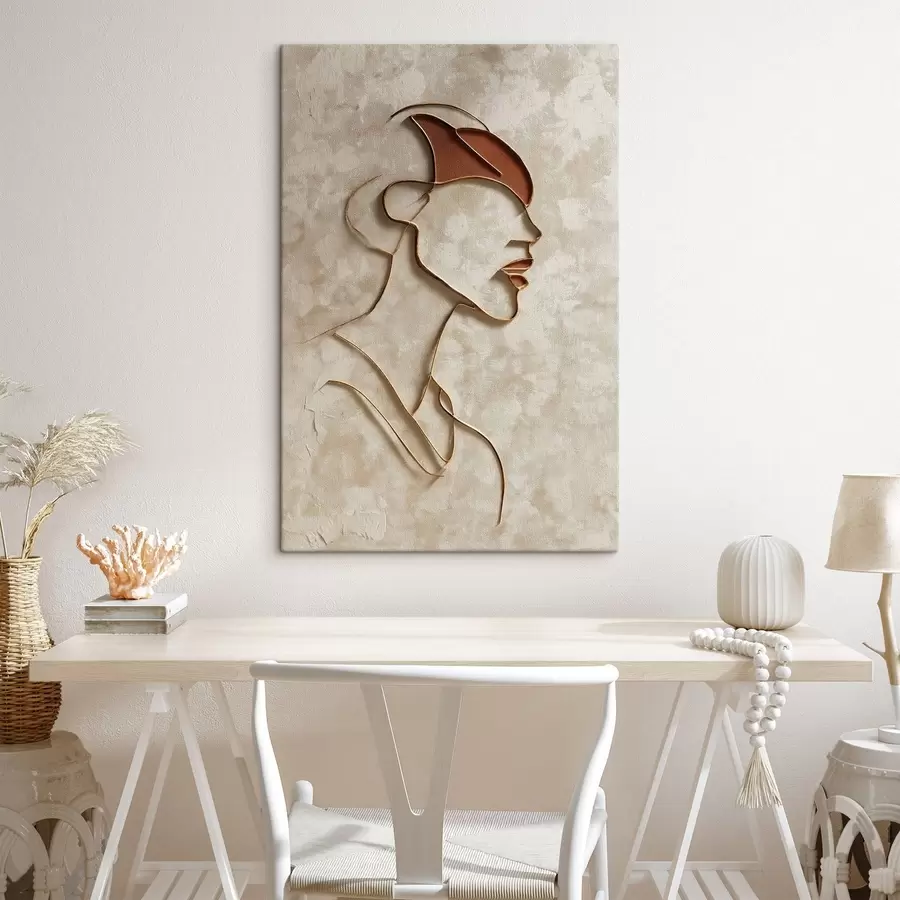 Tablouri Față feminină abstractă s45395