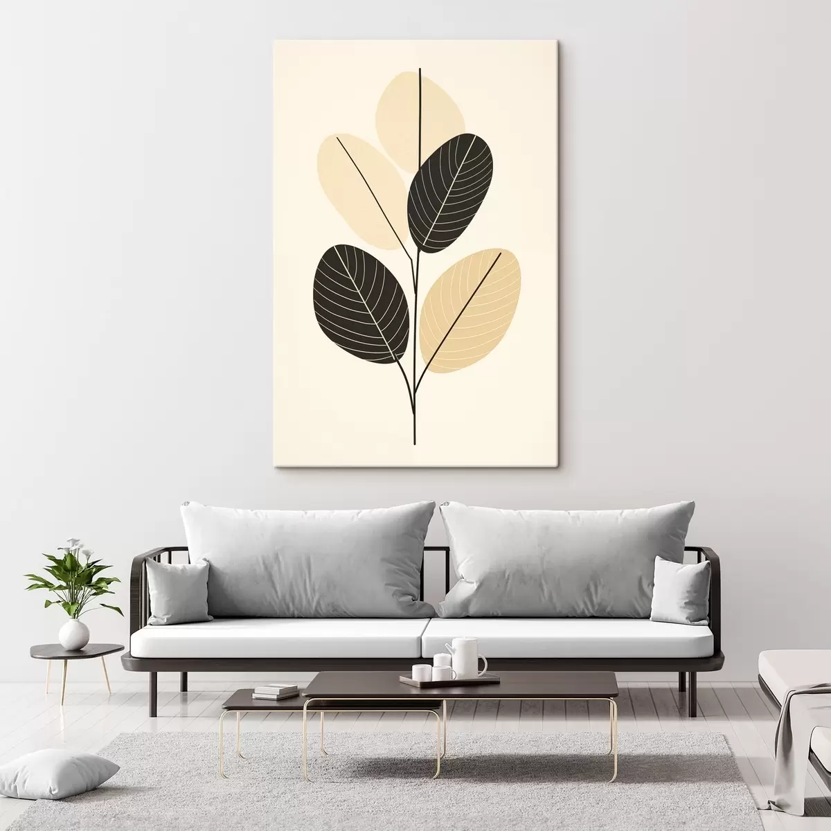 Tablouri Compoziție abstractă cu forme ovale texturate pe un fundal în relief s45402