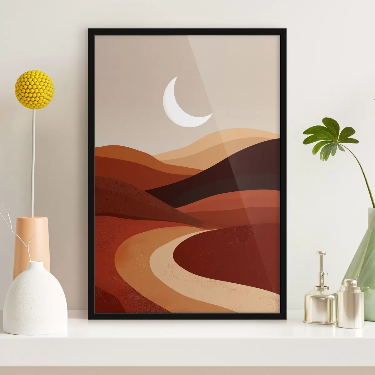 Poster Soare și munți f45393