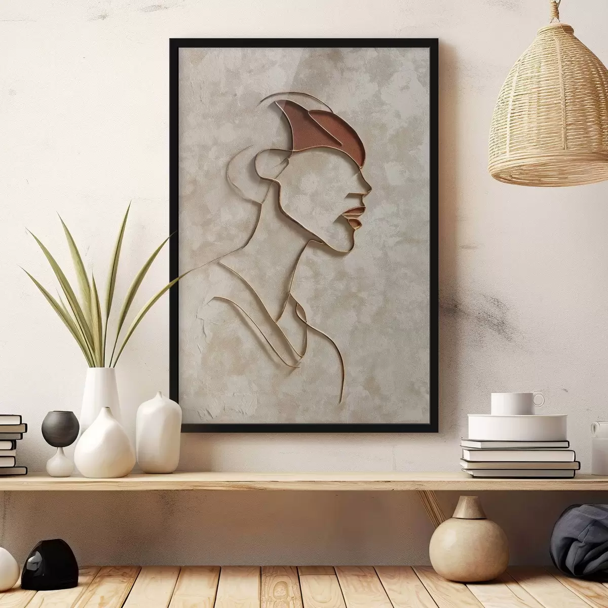 Poster Față feminină abstractă f45395