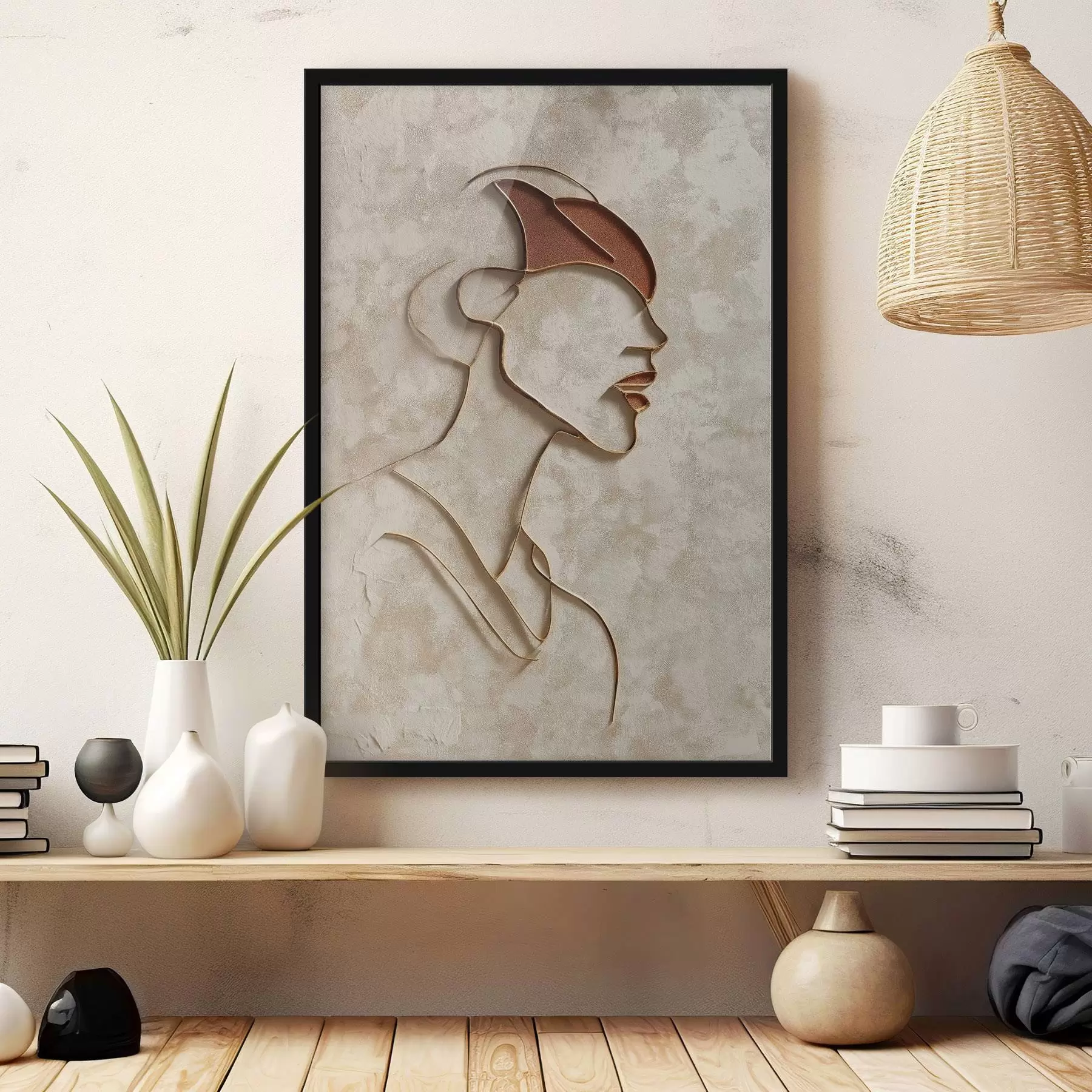 fototapet Față feminină abstractă f45395