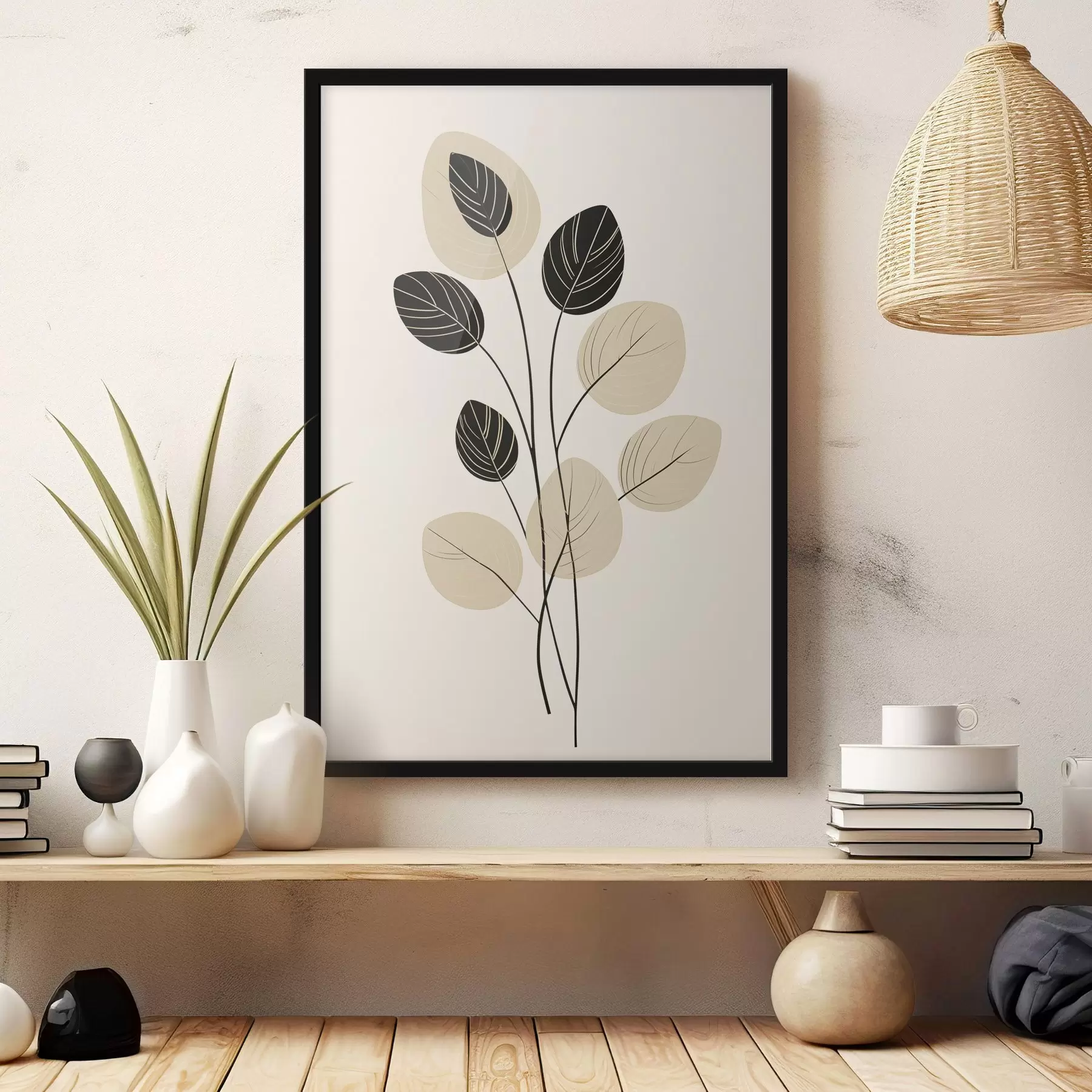 fototapet Ilustrație botanică minimalistă f45401