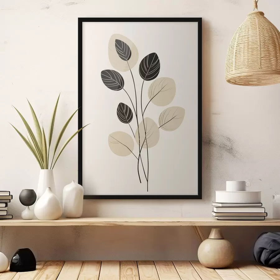 fototapet Ilustrație botanică minimalistă f45401