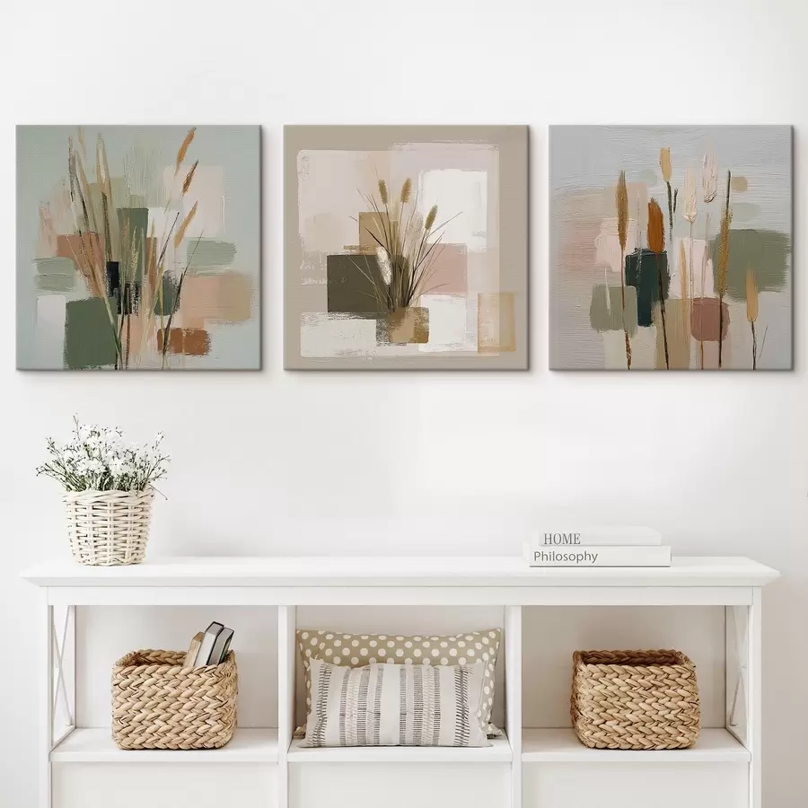 Tablouri Compoziție de flori și tușe delicate m00594