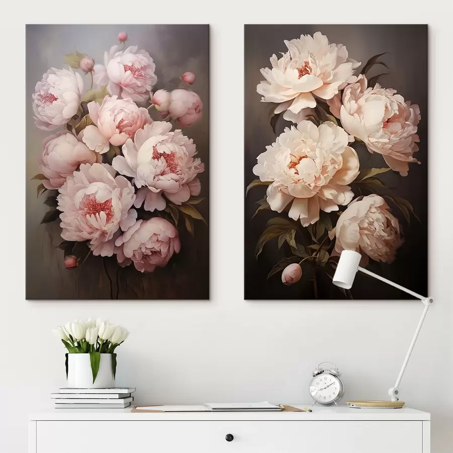 Tablouri Bujori delicați m00598