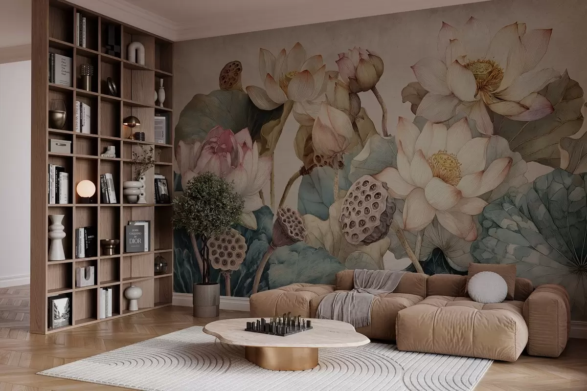 fototapet crini de apă cu textură mare w04309