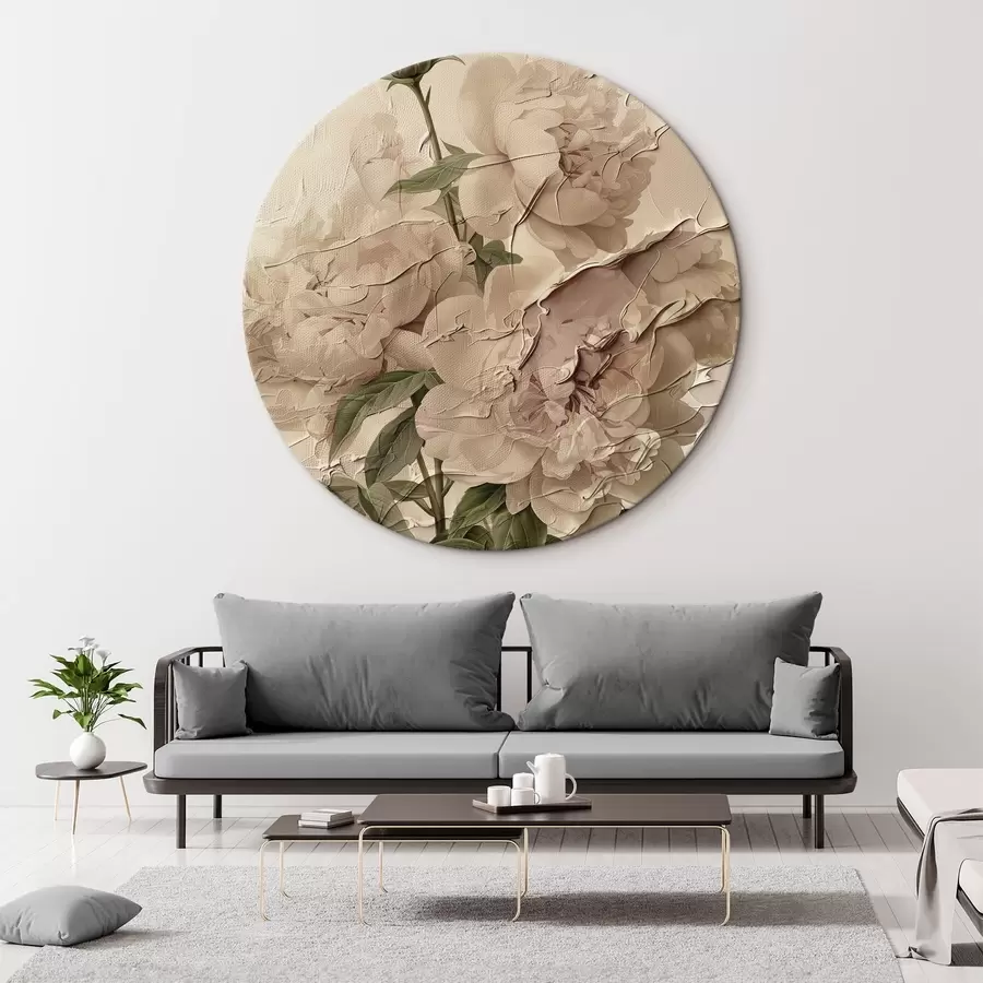 Tablouri Buchet luxuriant de bujori pe un fundal deschis r45337