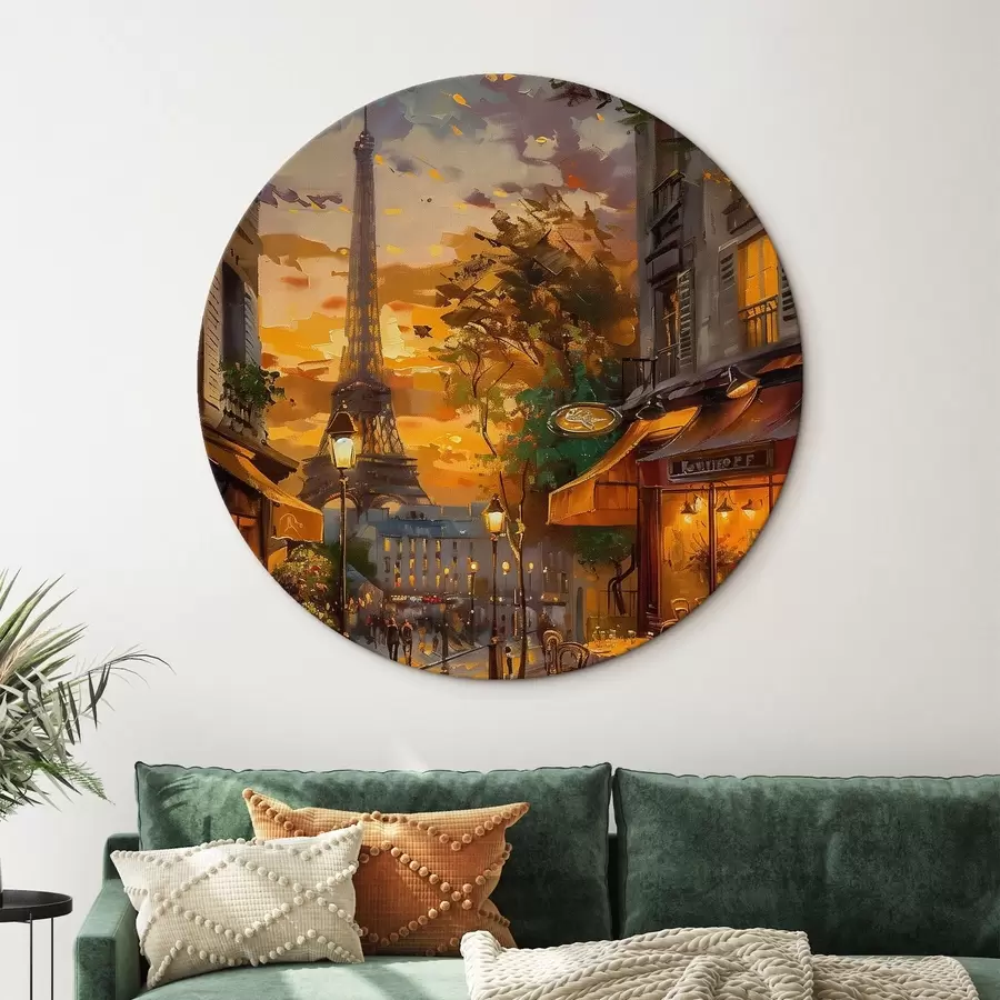 Tablouri Stradă în Paris, pictură în ulei efect r45340