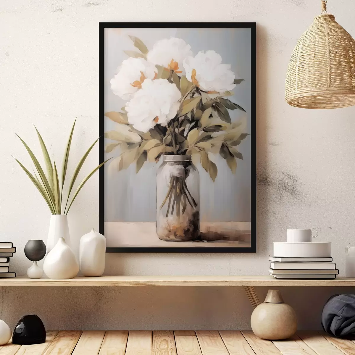 Poster Buchet de bujori într-o vază f45422