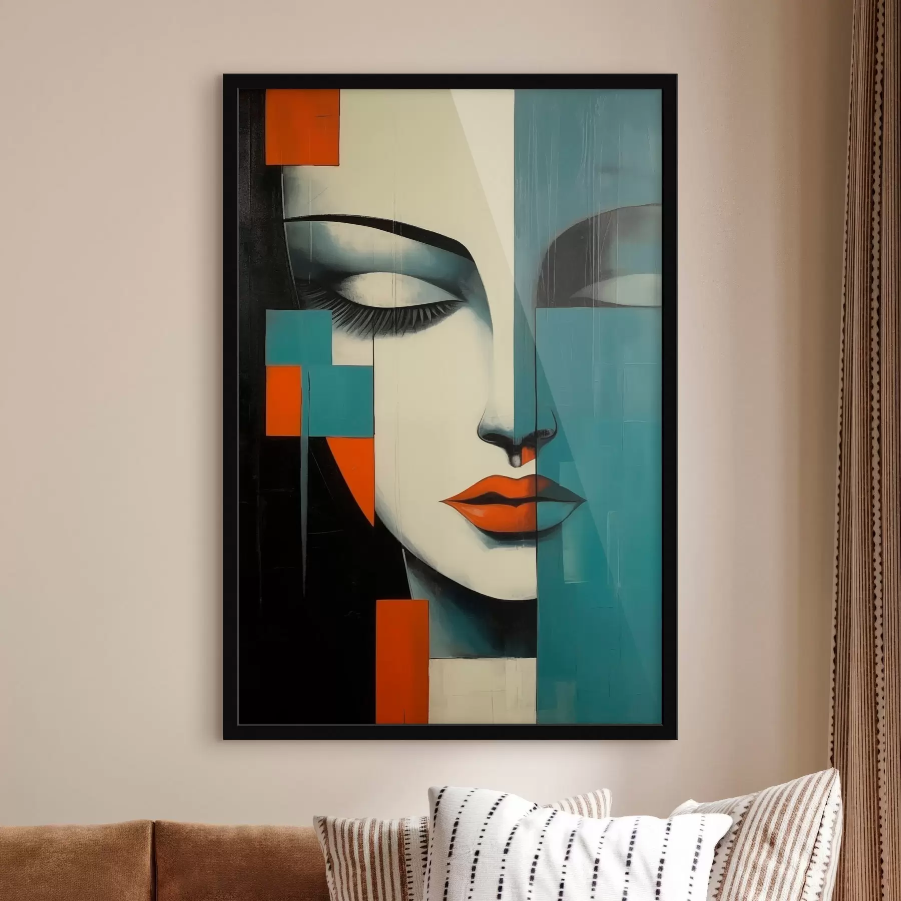 fototapet Portret feminin abstract f45438