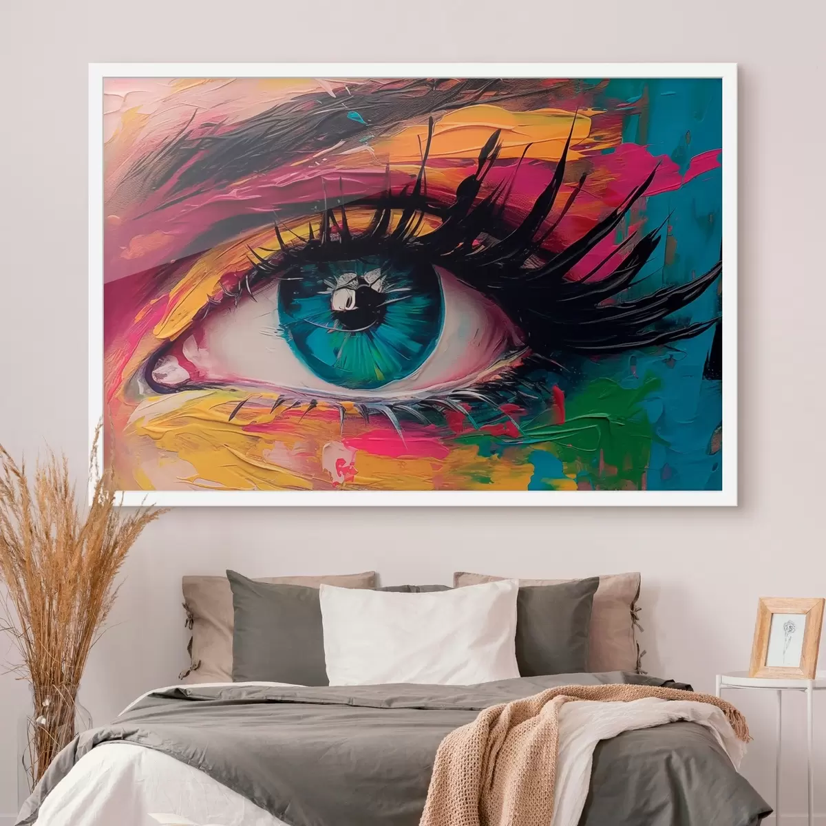 Poster Ochi pe un fundal abstract f45440