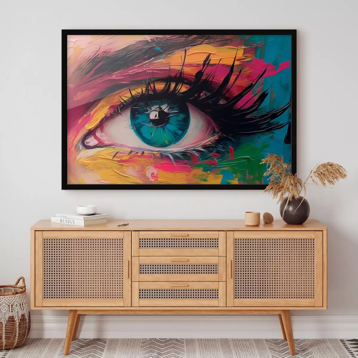 Poster Ochi pe un fundal abstract f45440