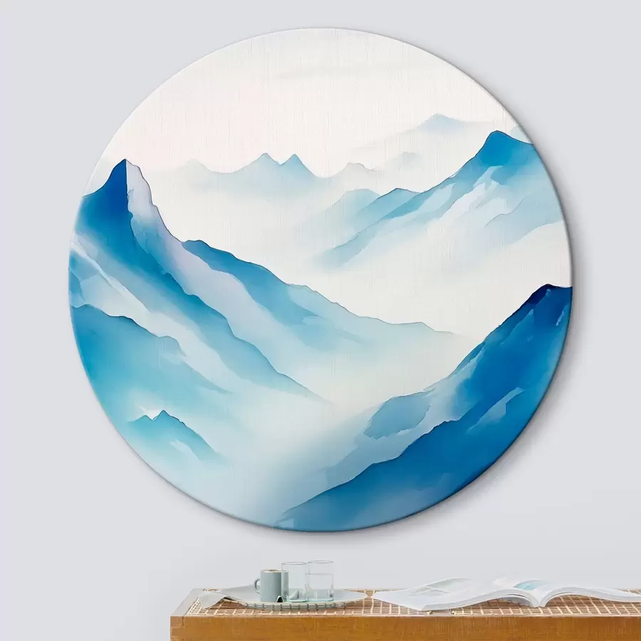 Tablouri Lanțuri muntoase în ceață Geometrie r45445