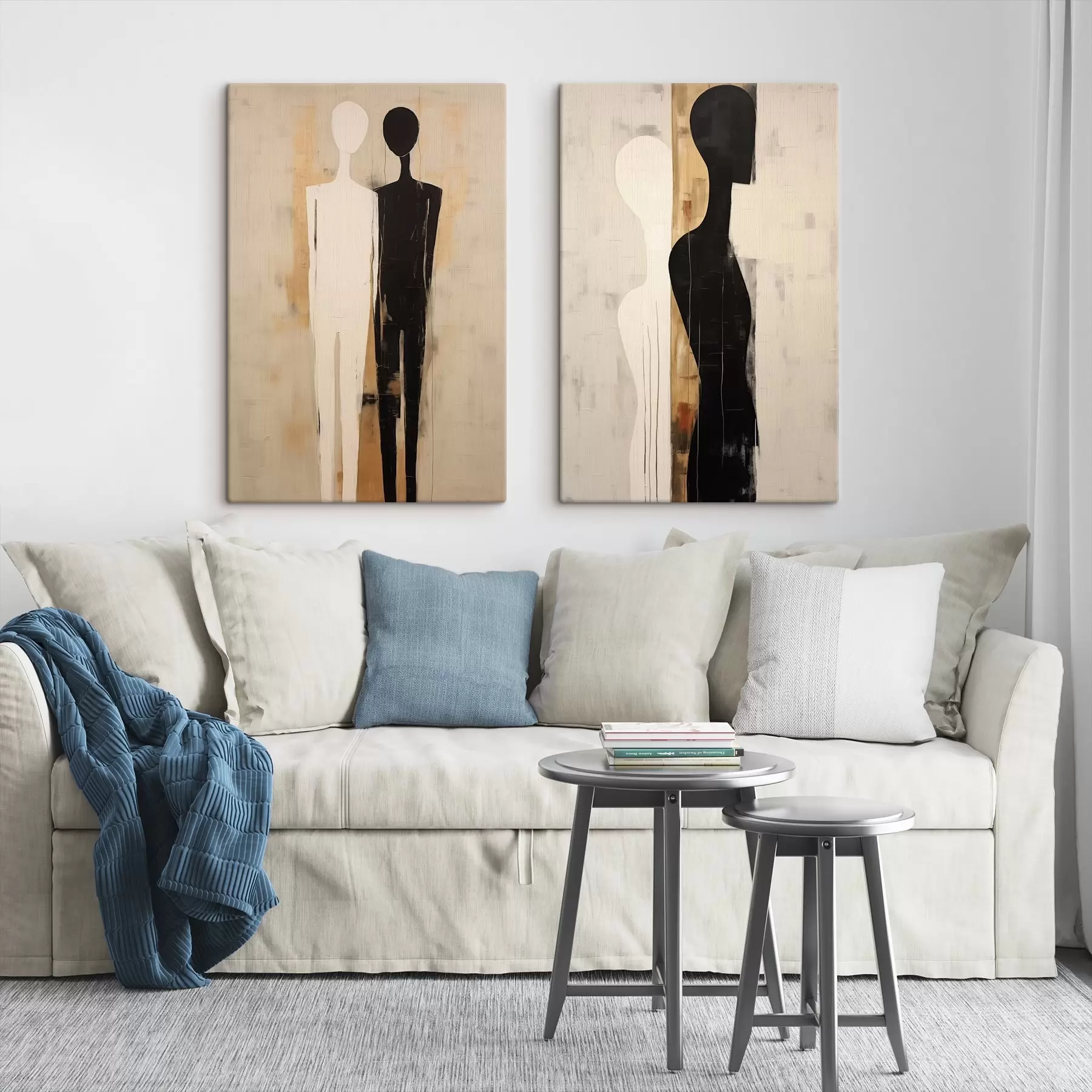 Tablouri Siluete a două figuri m00620