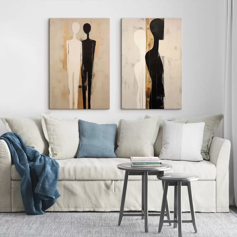 Tablouri Siluete a două figuri m00620