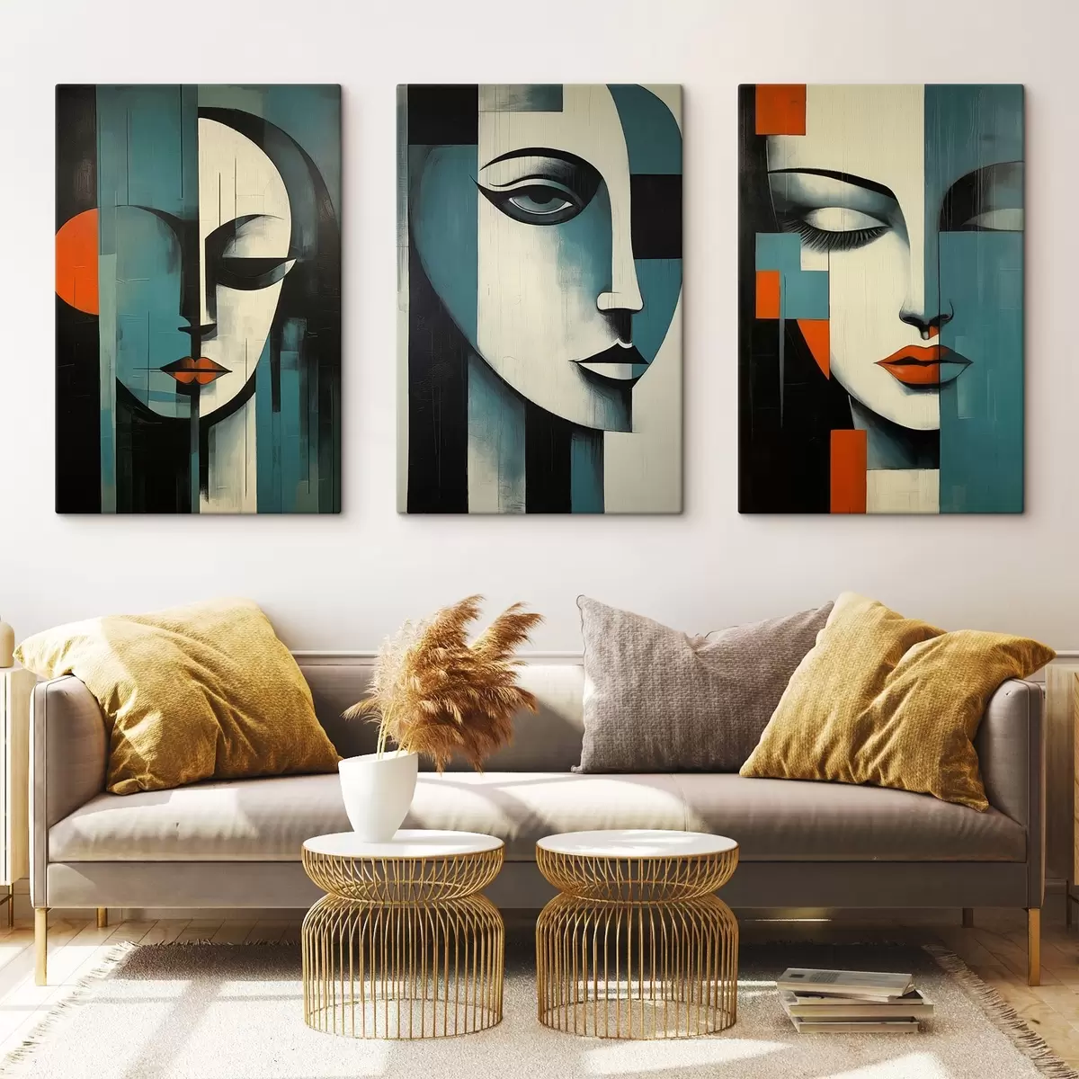 Tablouri Portrete feminine abstracte m00621