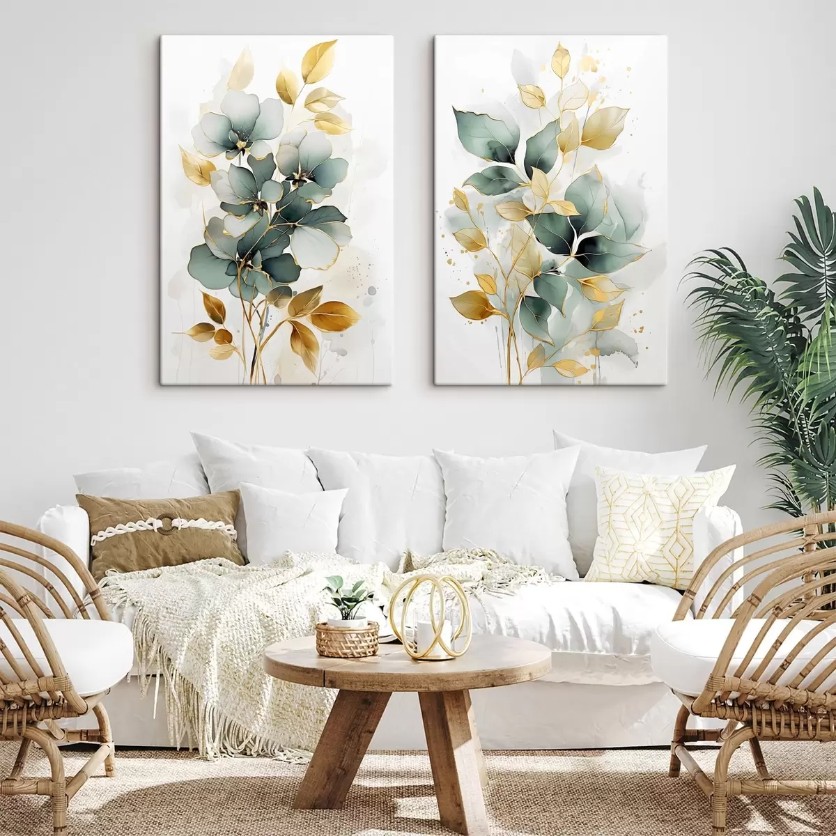 Tablouri Ramuri abstracte cu frunze m00610